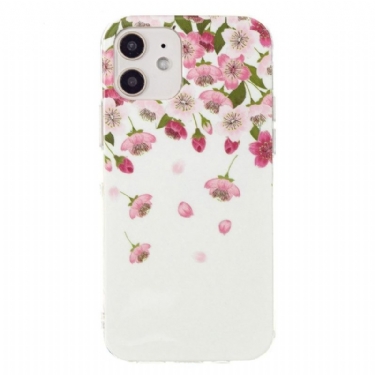 Cover iPhone 12 Mini Fluorescerende Blomster