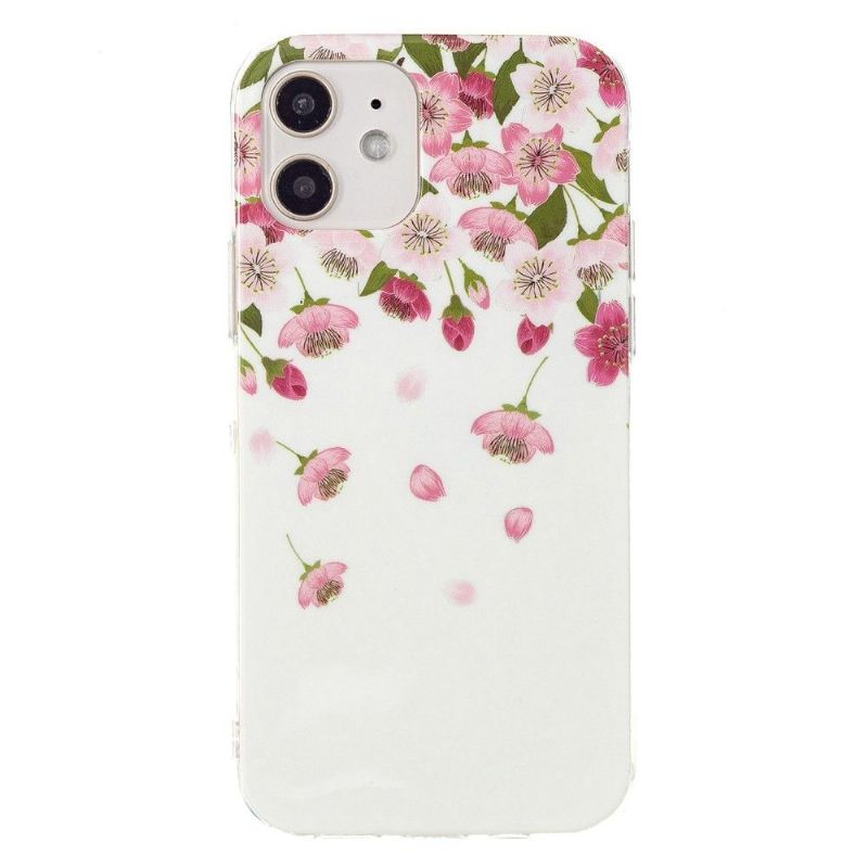 Cover iPhone 12 Mini Fluorescerende Blomster