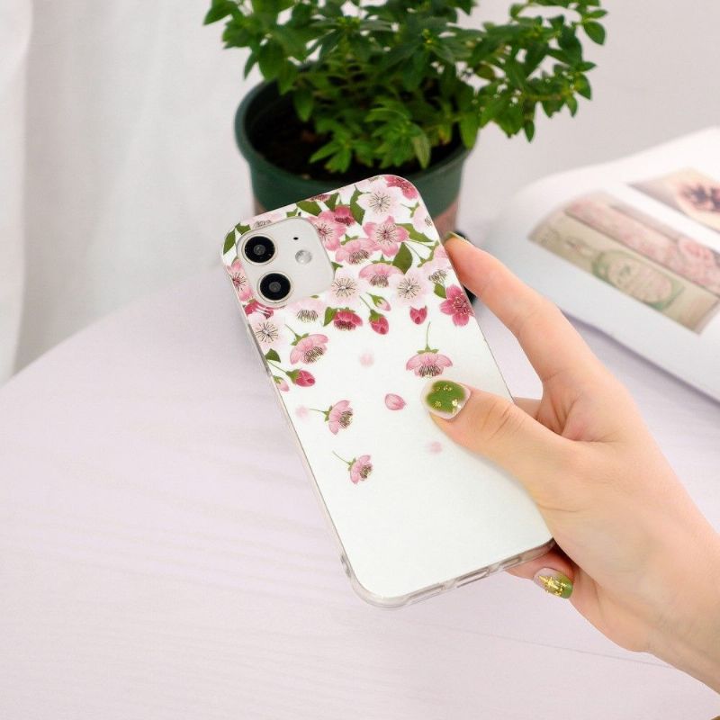 Cover iPhone 12 Mini Fluorescerende Blomster