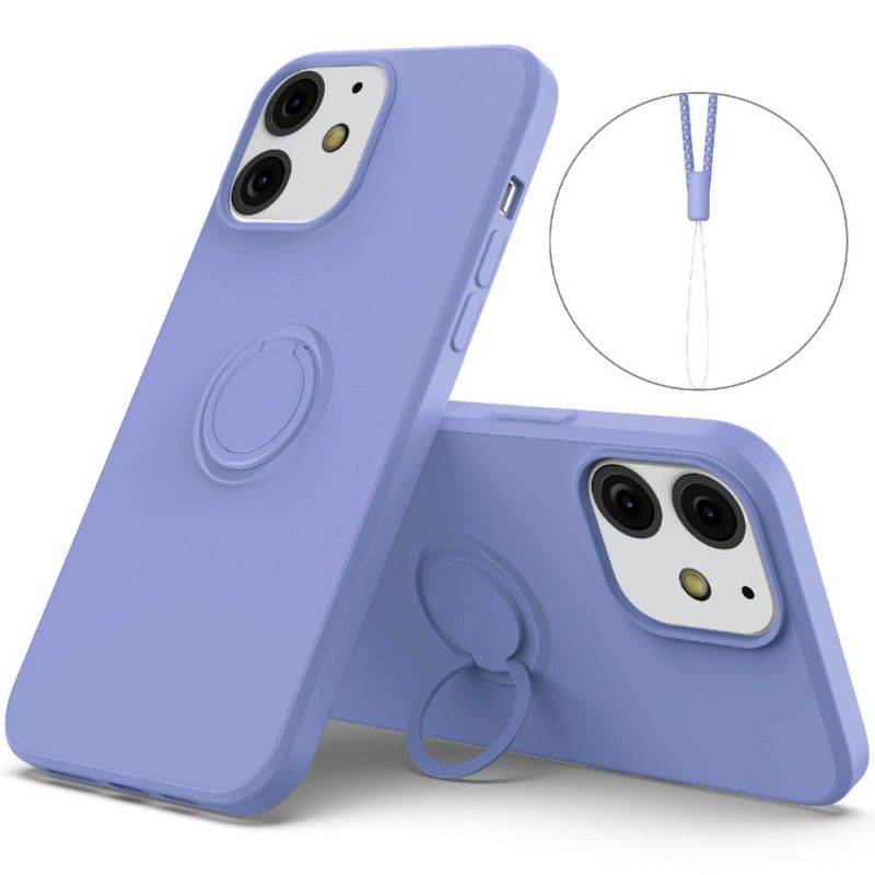 Cover iPhone 12 Mini Flydende Silikone Ring