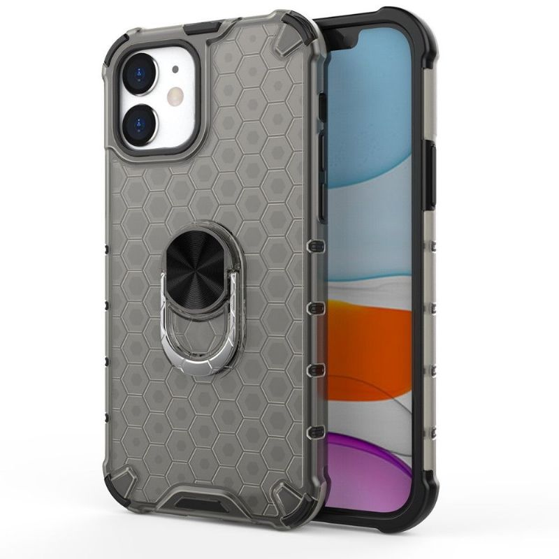 Cover iPhone 12 Mini Honeycomb Design Med Ring