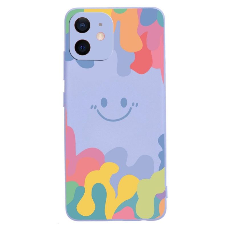 Cover iPhone 12 Mini Smilende Silikonestænk