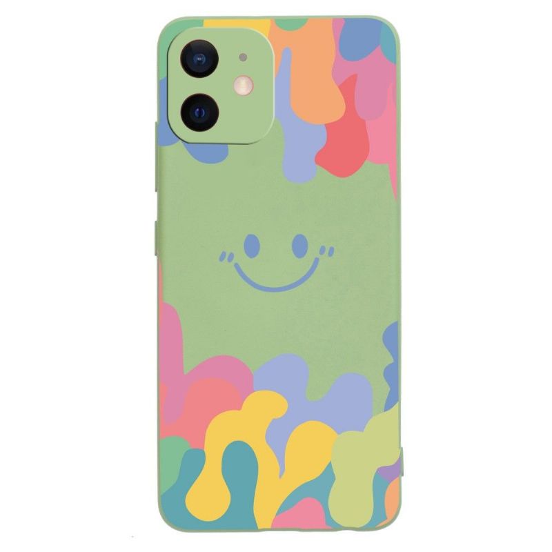 Cover iPhone 12 Mini Smilende Silikonestænk