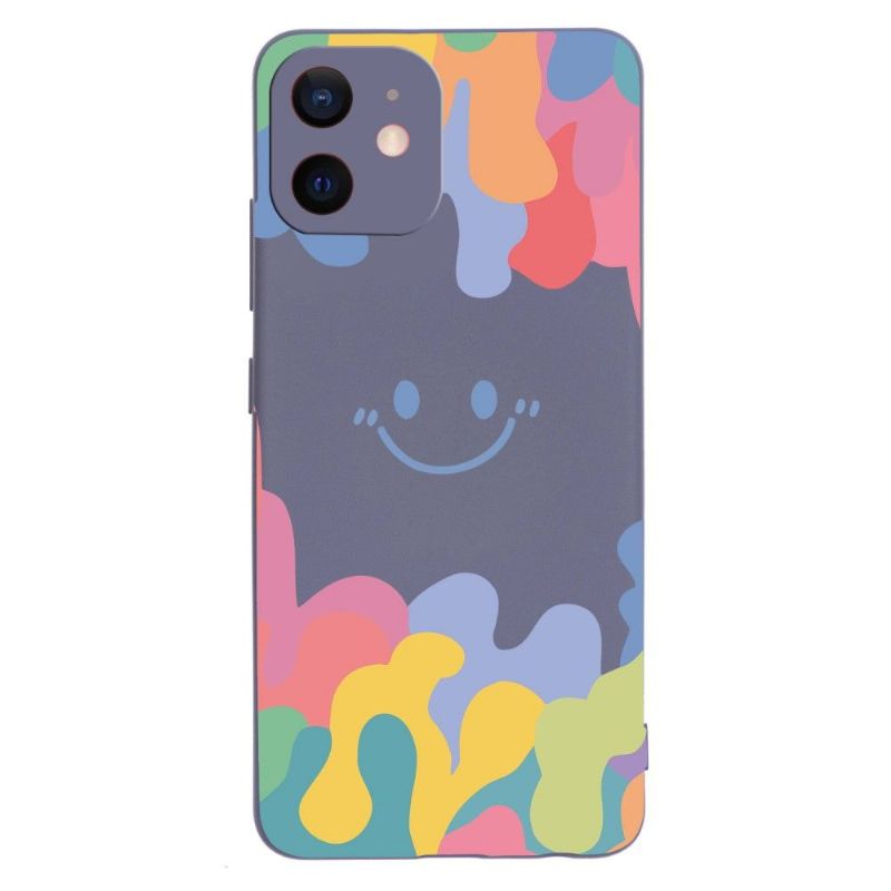 Cover iPhone 12 Mini Smilende Silikonestænk