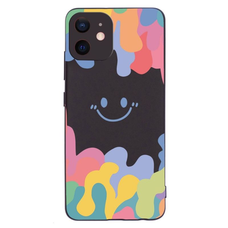 Cover iPhone 12 Mini Smilende Silikonestænk