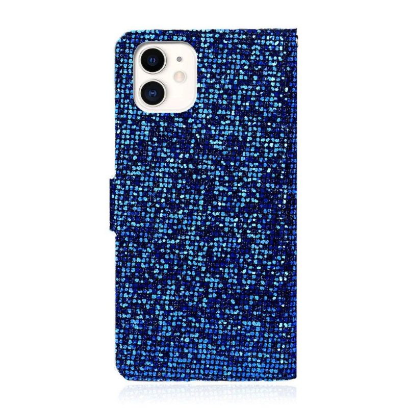 Flip Cover iPhone 12 Mini Glitterkortholder