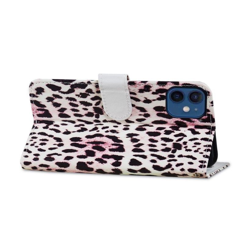 Flip Cover iPhone 12 Mini Leopardmønster