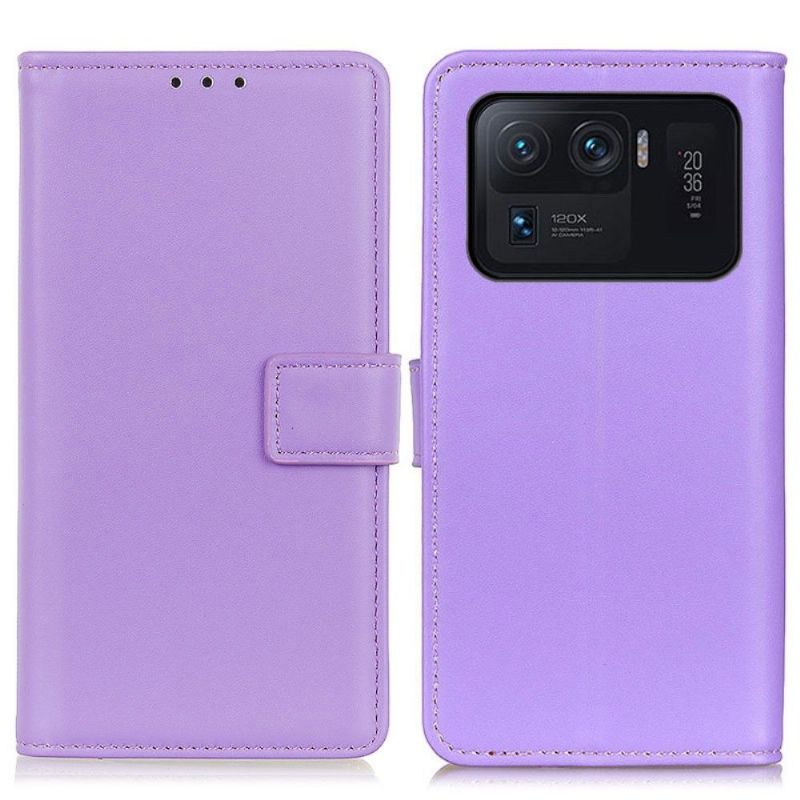 Flip Cover Xiaomi Mi 11 Ultra Anti-fald Basic Imiteret Læder