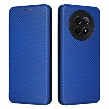 Læder Cover Realme 12 / 12x 5g Telefon Etui Kulfiber