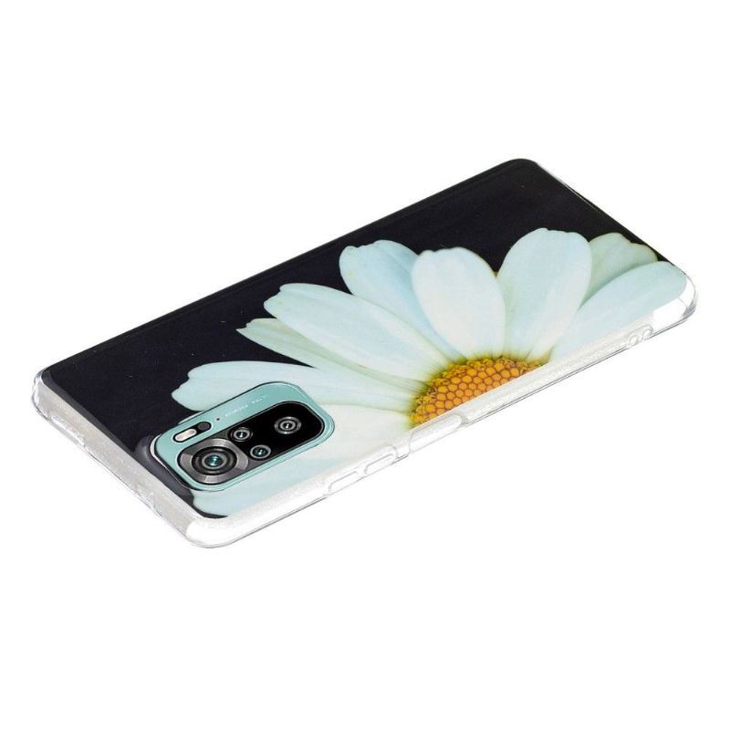 Cover Xiaomi Redmi Note 10 4G / Note 10S Hemming Fluorescerende Daisy