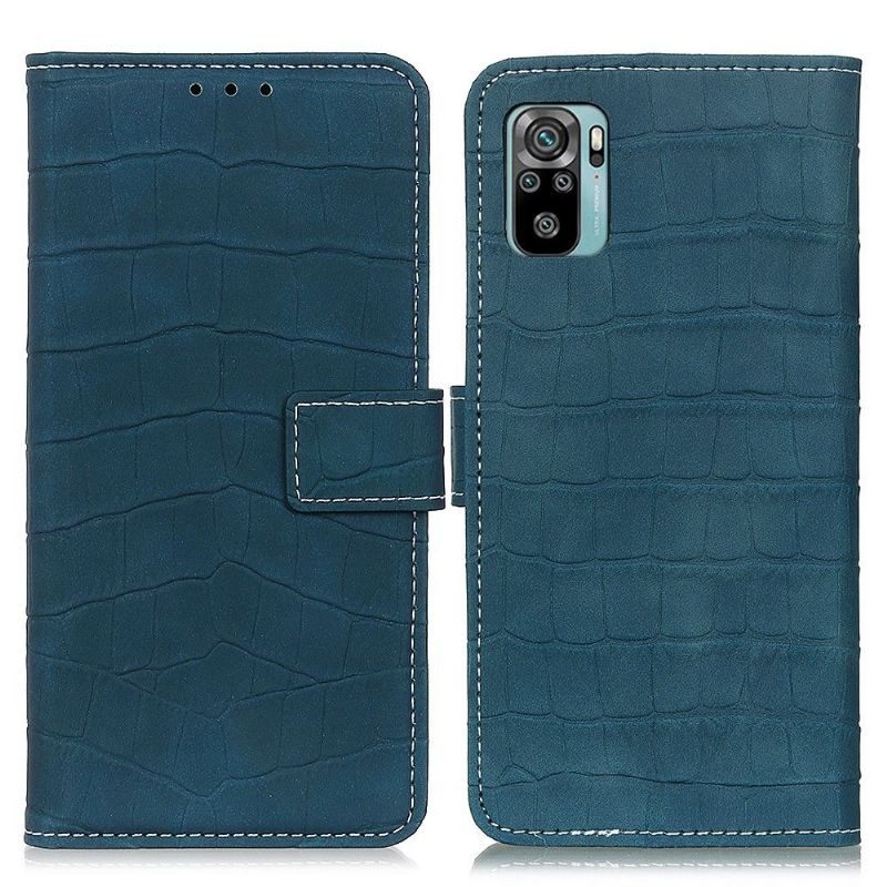 Flip Cover Xiaomi Redmi Note 10 4G / Note 10S Croc-imiteret Læder-look