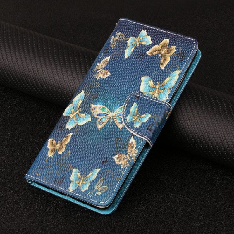 Flip Cover Xiaomi Redmi Note 10 4G / Note 10S Flyvende Sommerfugle