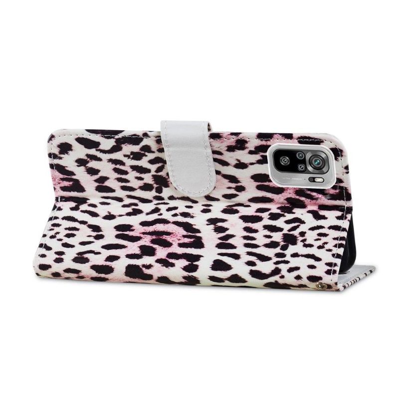 Flip Cover Xiaomi Redmi Note 10 4G / Note 10S Leopardmønster