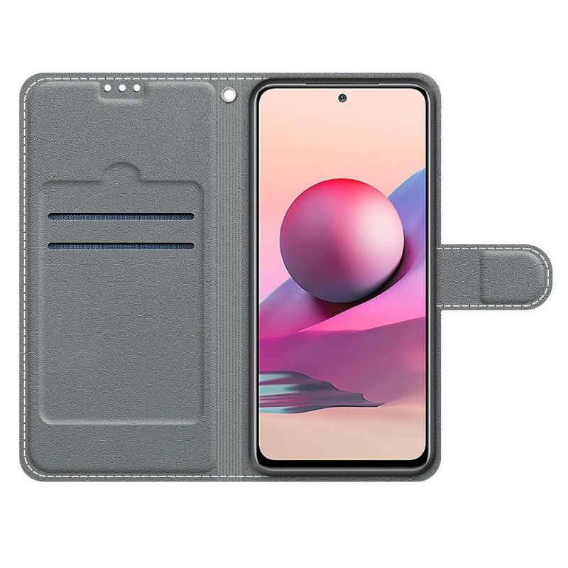 Flip Cover Xiaomi Redmi Note 10 4G / Note 10S Pink Sommerfugle