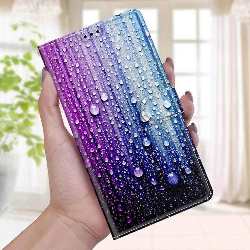 Flip Cover Xiaomi Redmi Note 10 4G / Note 10S Vanddråber