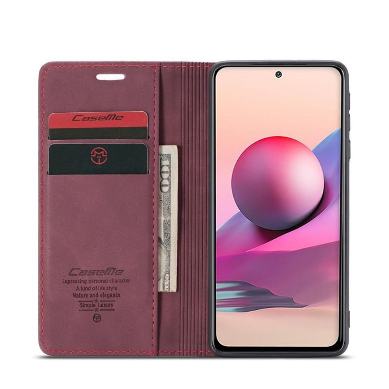 Læder Cover Xiaomi Redmi Note 10 4G / Note 10S Imiteret Læder Golias