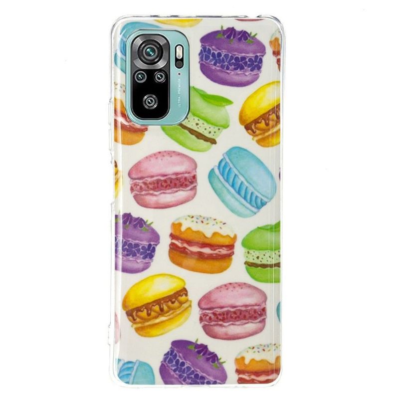 Mobilcover Xiaomi Redmi Note 10 4G / Note 10S Fluorescerende Macarons