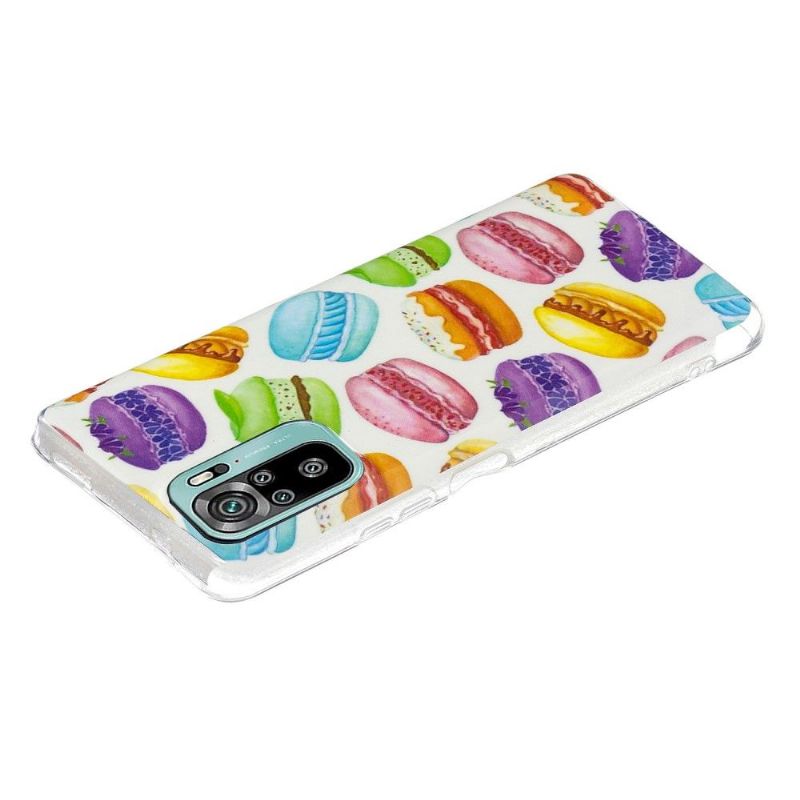 Mobilcover Xiaomi Redmi Note 10 4G / Note 10S Fluorescerende Macarons