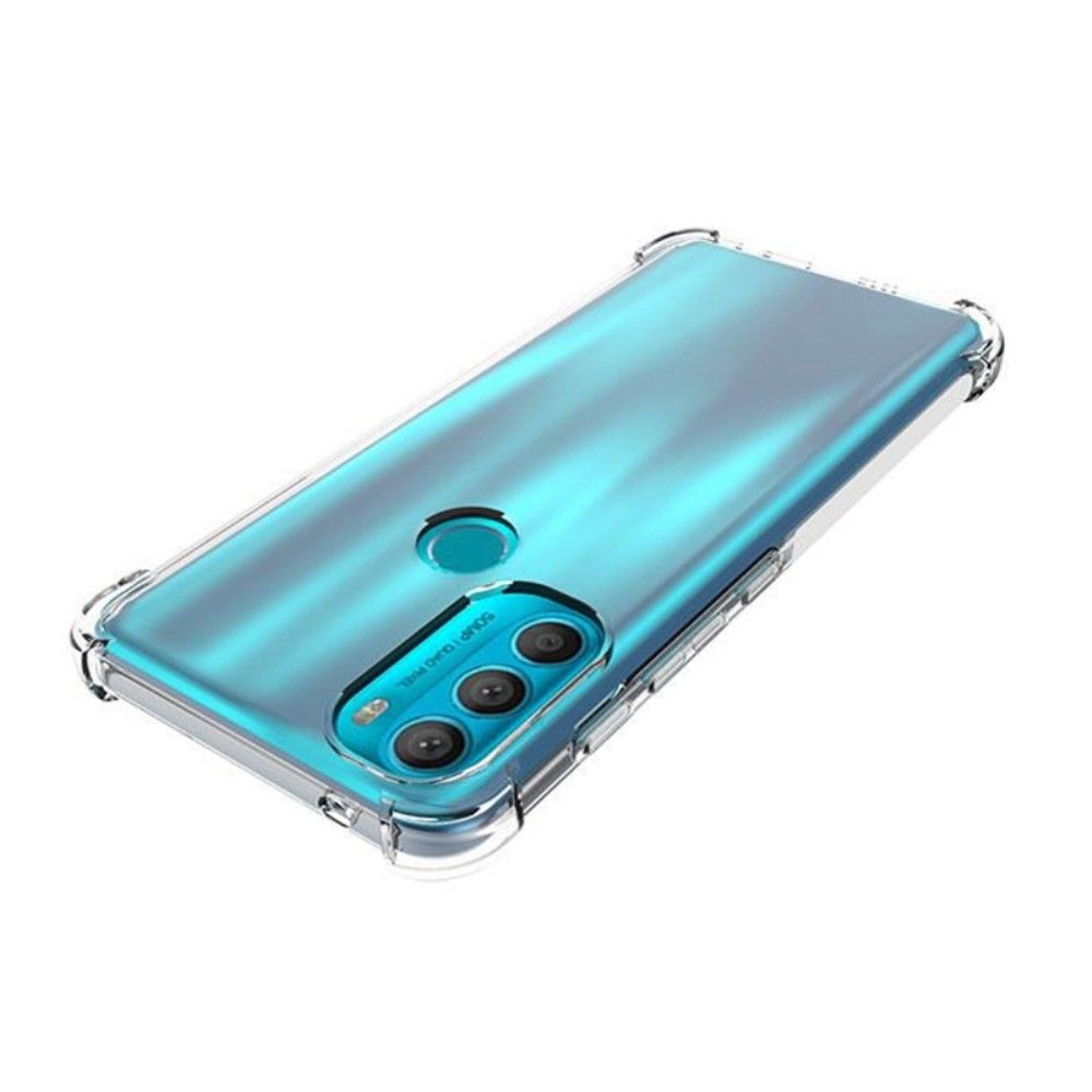 Cover Motorola Moto G71 5G Gennemsigtige Forstærkede Hjørner