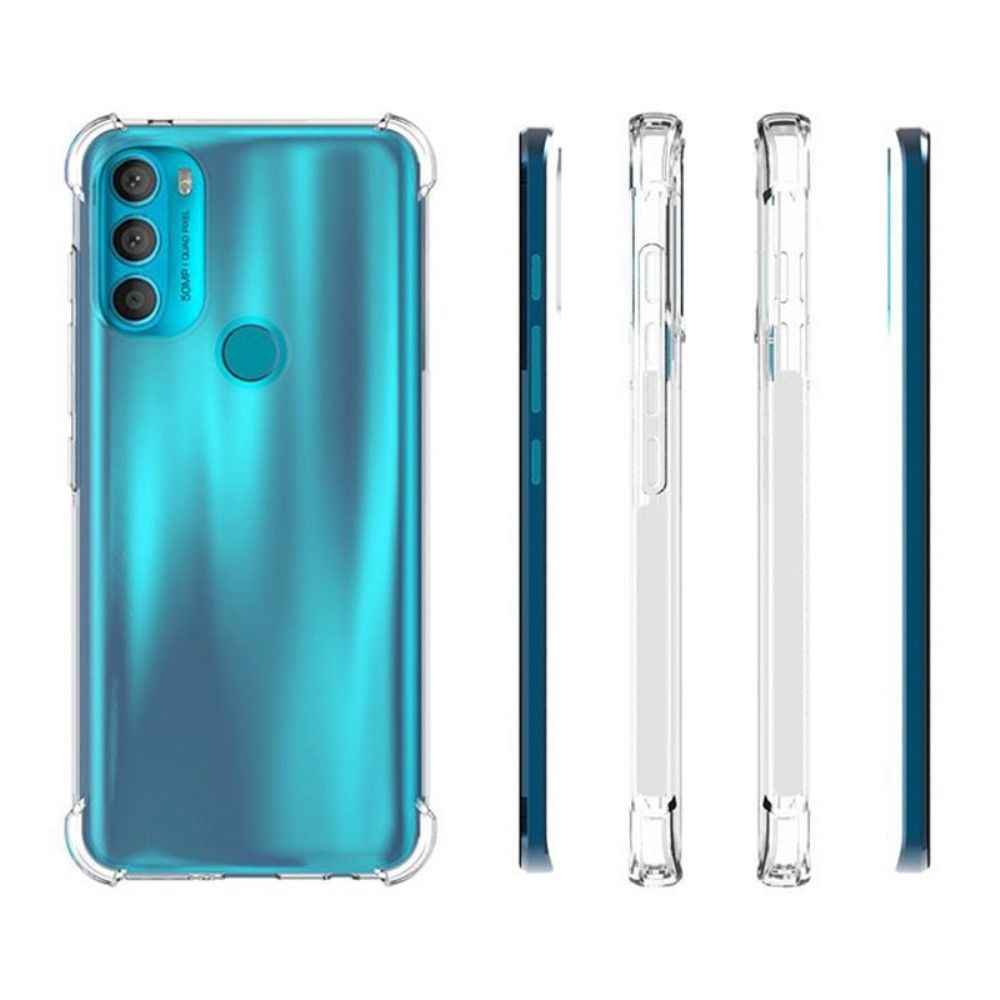 Cover Motorola Moto G71 5G Gennemsigtige Forstærkede Hjørner