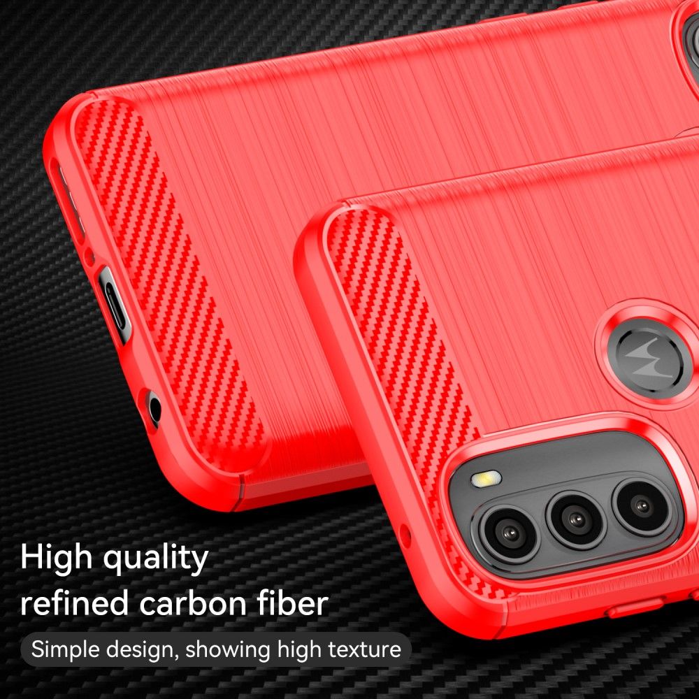 Cover Motorola Moto G71 5G Silikone Børstet Effekt