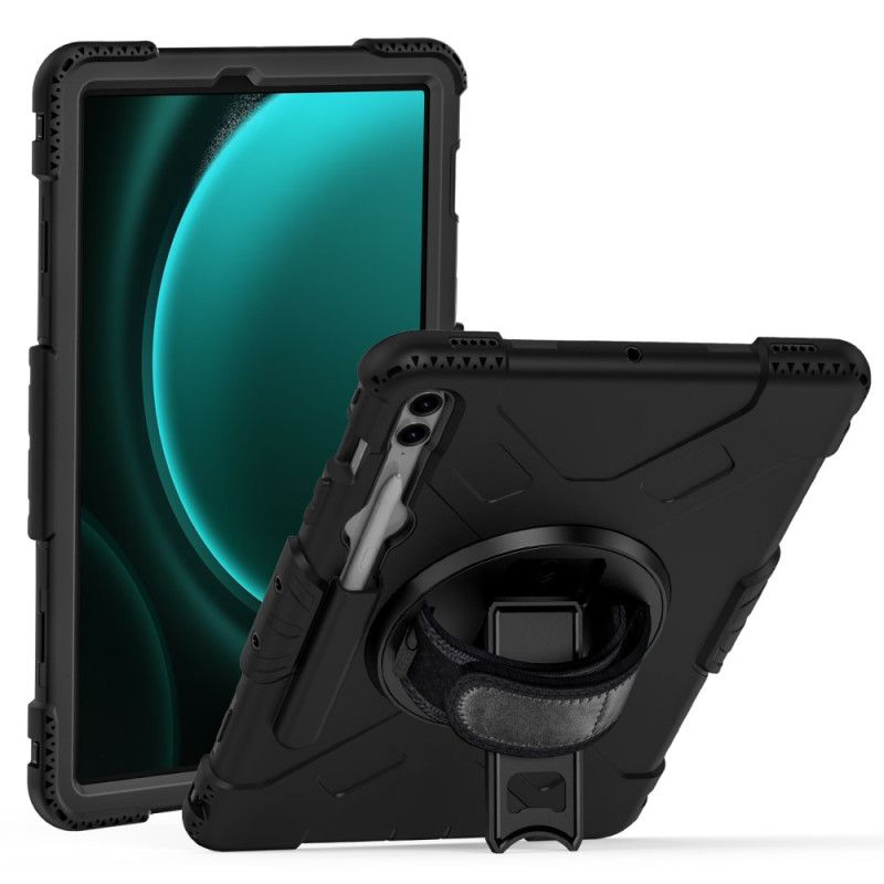 Cover Samsung Galaxy Tab S9 Fe Plus Multifunktionel Med Støtte Og Skulderrem