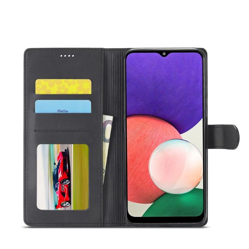 Etui Samsung Galaxy A22 5G Flip Cover Lædereffekt Lc.imeeke