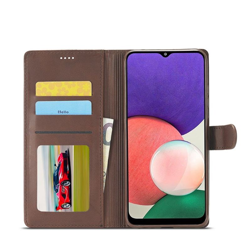 Etui Samsung Galaxy A22 5G Flip Cover Lædereffekt Lc.imeeke