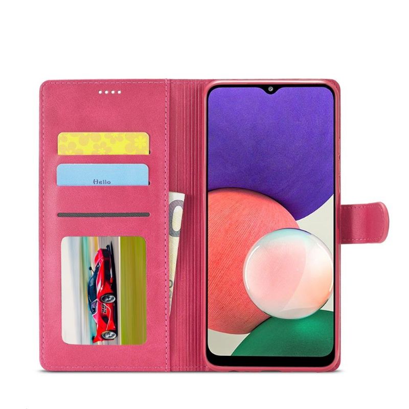 Etui Samsung Galaxy A22 5G Flip Cover Lædereffekt Lc.imeeke