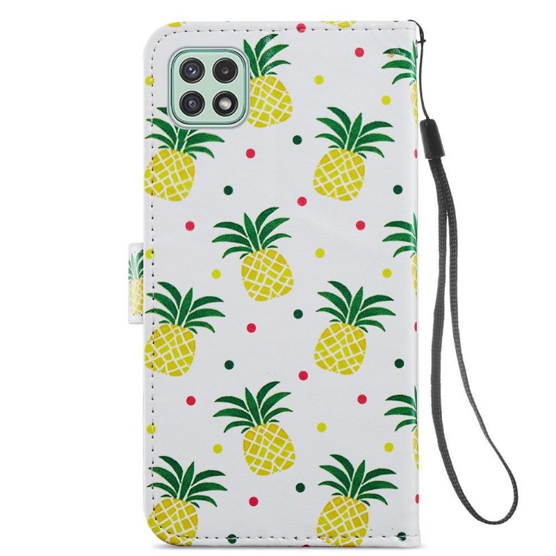 Flip Cover Samsung Galaxy A22 5G Ananas