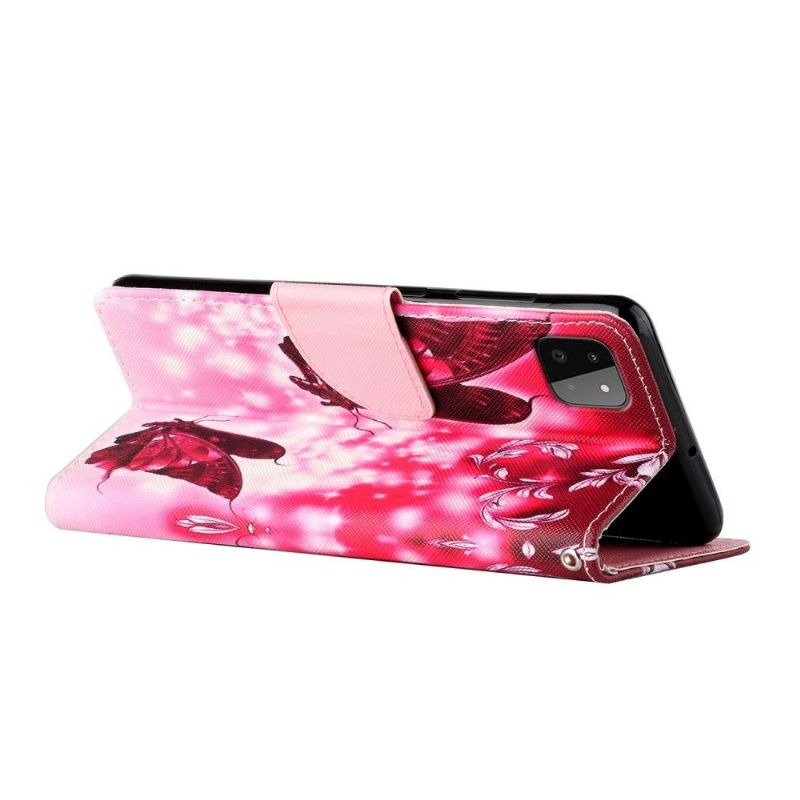 Flip Cover Samsung Galaxy A22 5G Flyvende Sommerfugle