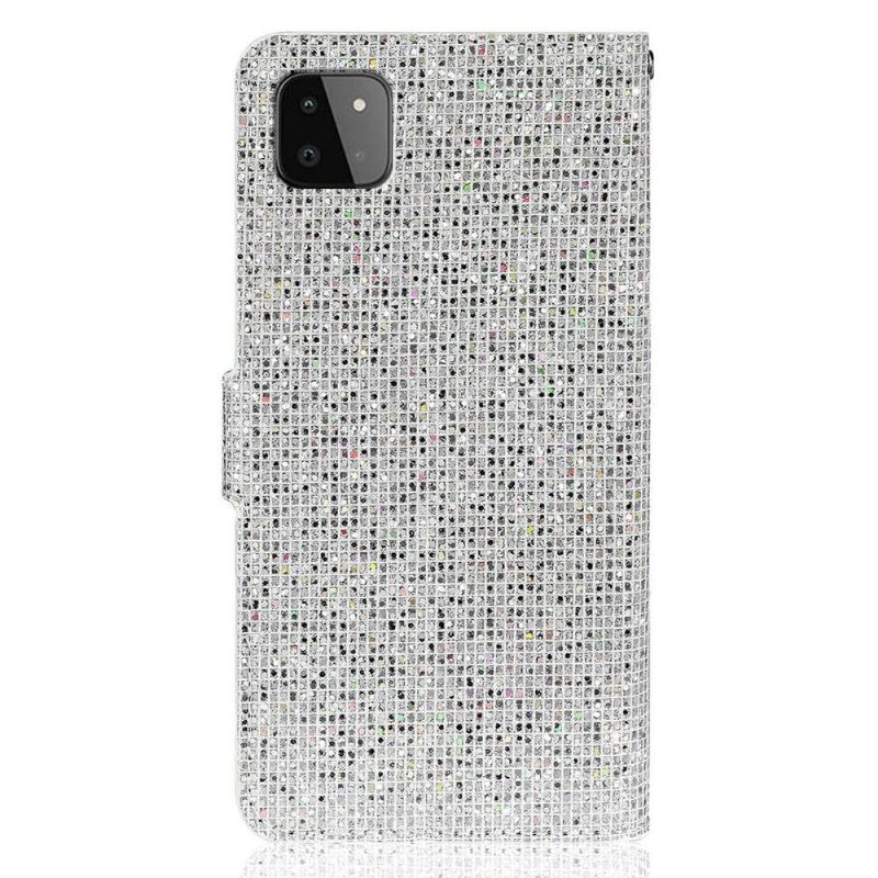 Flip Cover Samsung Galaxy A22 5G Glitterkortholder