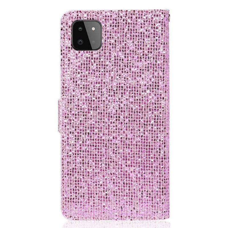 Flip Cover Samsung Galaxy A22 5G Glitterkortholder