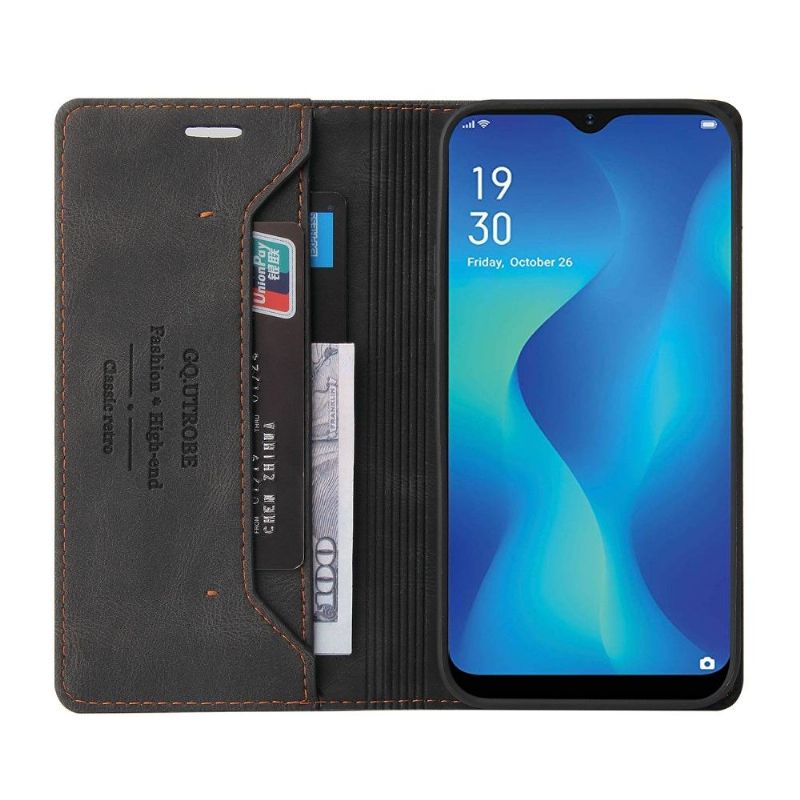 Flip Cover Samsung Galaxy A22 5G Hemming Gq.utrobe Kunstlæder Retro