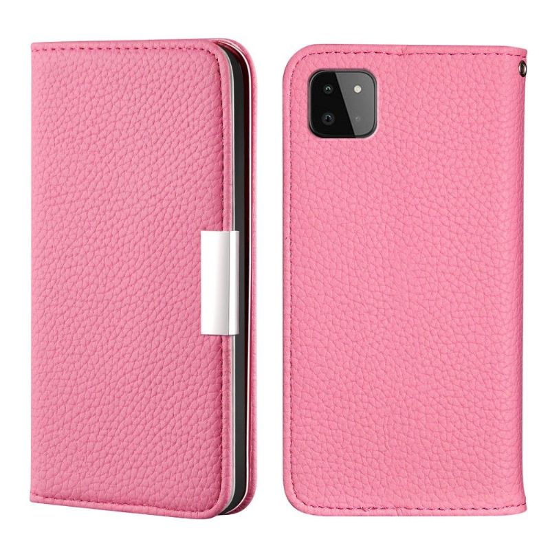 Flip Cover Samsung Galaxy A22 5G Læder Cover Grained Faux Læder Flip