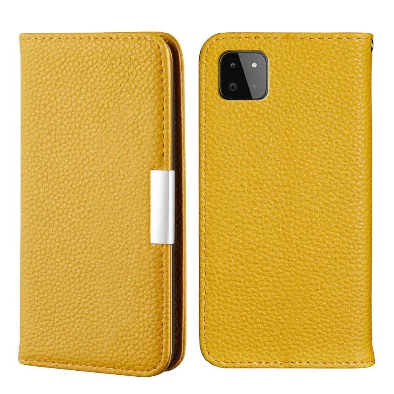 Flip Cover Samsung Galaxy A22 5G Læder Cover Grained Faux Læder Flip