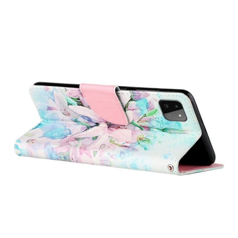 Flip Cover Samsung Galaxy A22 5G Liljeblomst