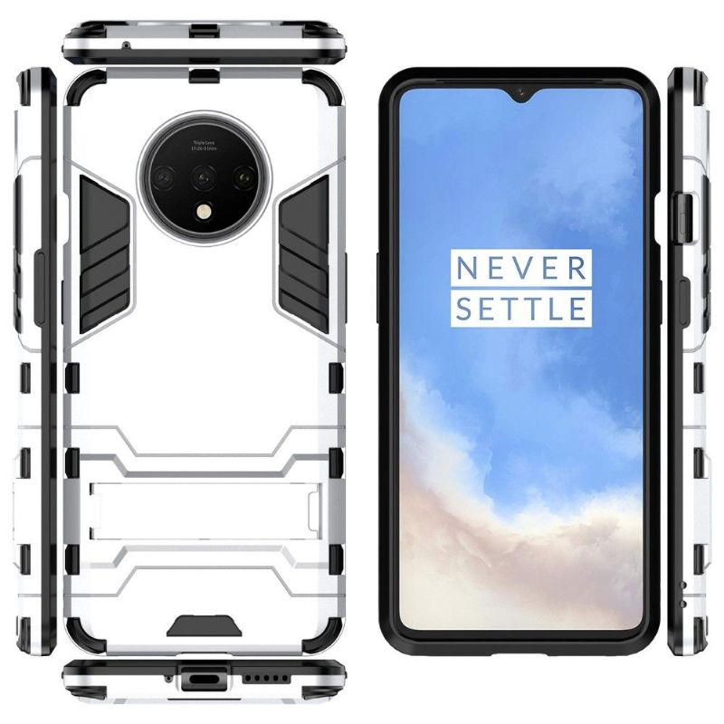 Cover OnePlus 7T Anti-fald Cool Guard Stødsikker Med Integreret Stativ