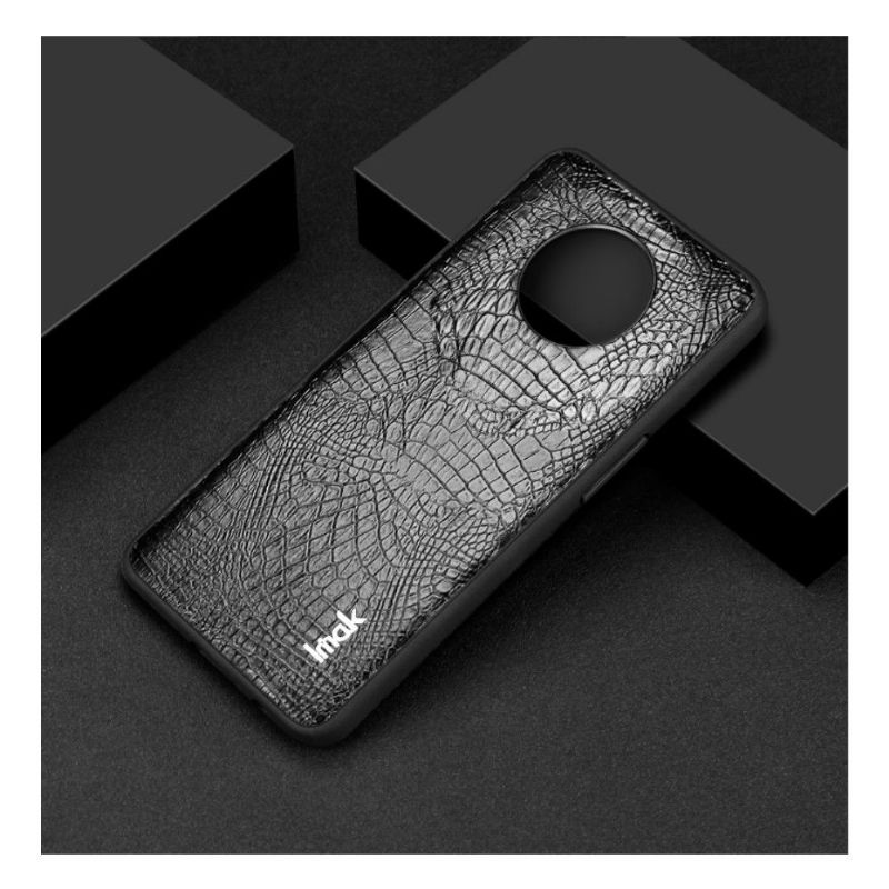 Cover OnePlus 7T Imak Croco Effekt Sort