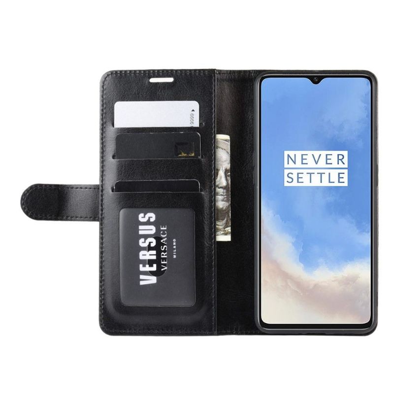 Flip Cover OnePlus 7T Støttefunktion I Imiteret Læder