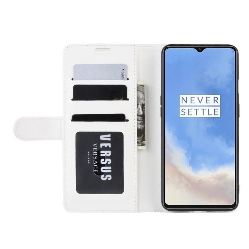 Flip Cover OnePlus 7T Støttefunktion I Imiteret Læder