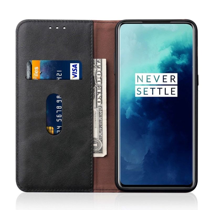 Læder Cover OnePlus 7T Himmelsk Imiteret Læder Kortholder