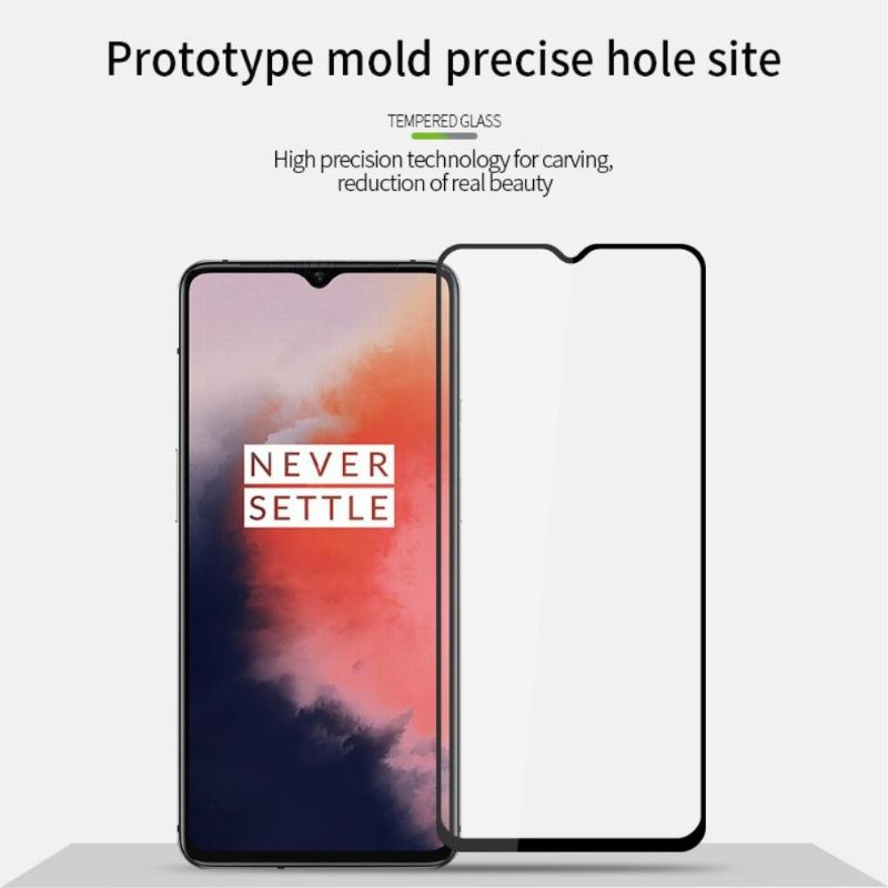 Oneplus 7T - Fuld Størrelse Hærdet Glas Skærmbeskytter