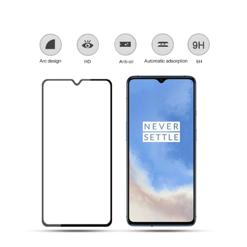 Oneplus 7T - Pakke Med 2 Film I Fuld Størrelse Hærdet Glas