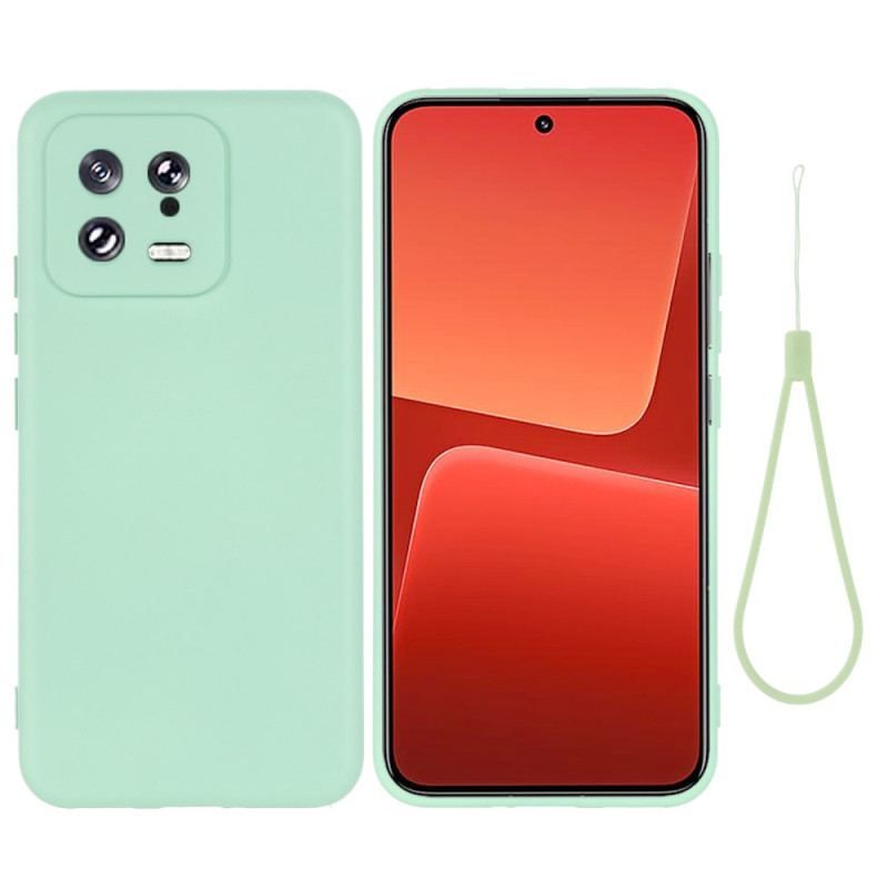 Cover Xiaomi 13 Flydende Silikone Med Snor