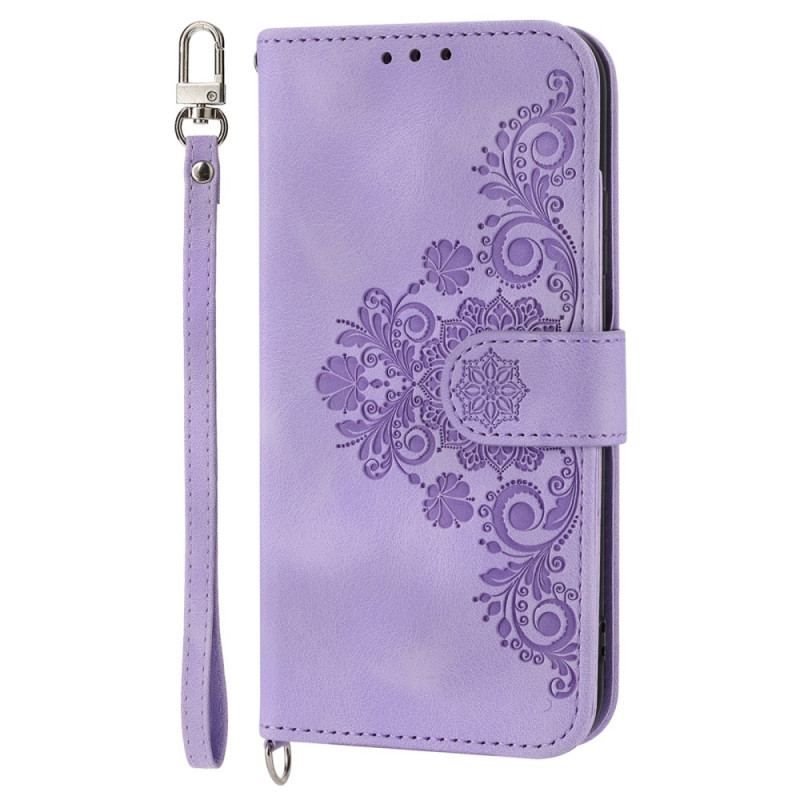 Flip Cover Xiaomi 13 Blondeblomster Med Rem Og Skulderrem