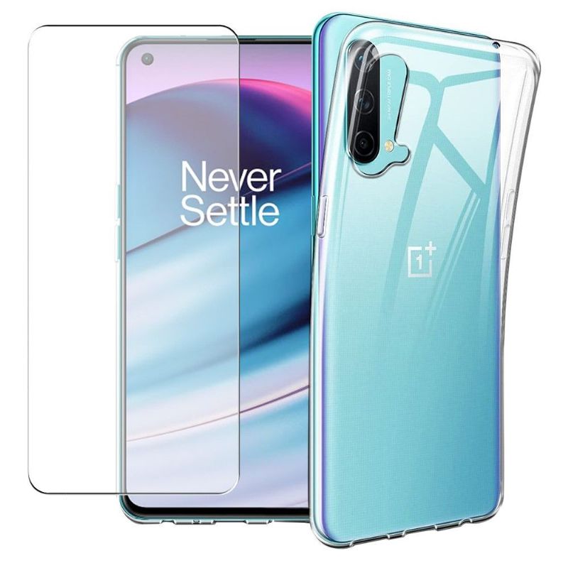 Cover OnePlus Nord CE 5G Beskyttelsessæt + Skærmbeskytter I Hærdet Glas