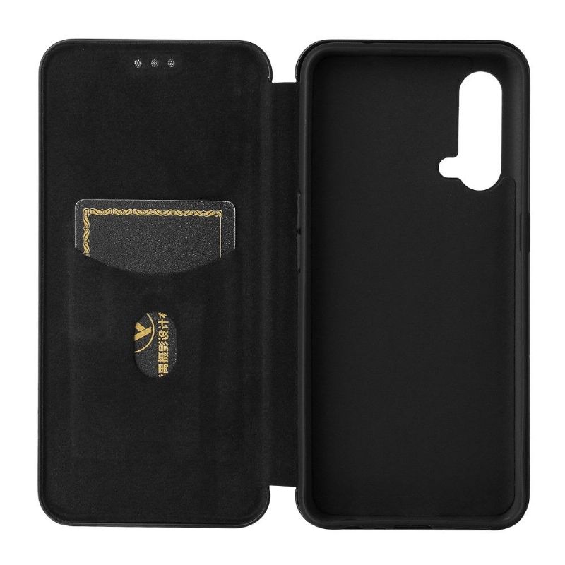 Flip Cover OnePlus Nord CE 5G Carbon Fiber Style Kunstlæder