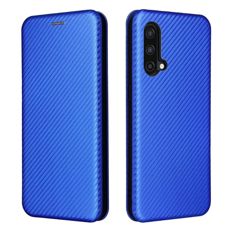 Flip Cover OnePlus Nord CE 5G Carbon Fiber Style Kunstlæder