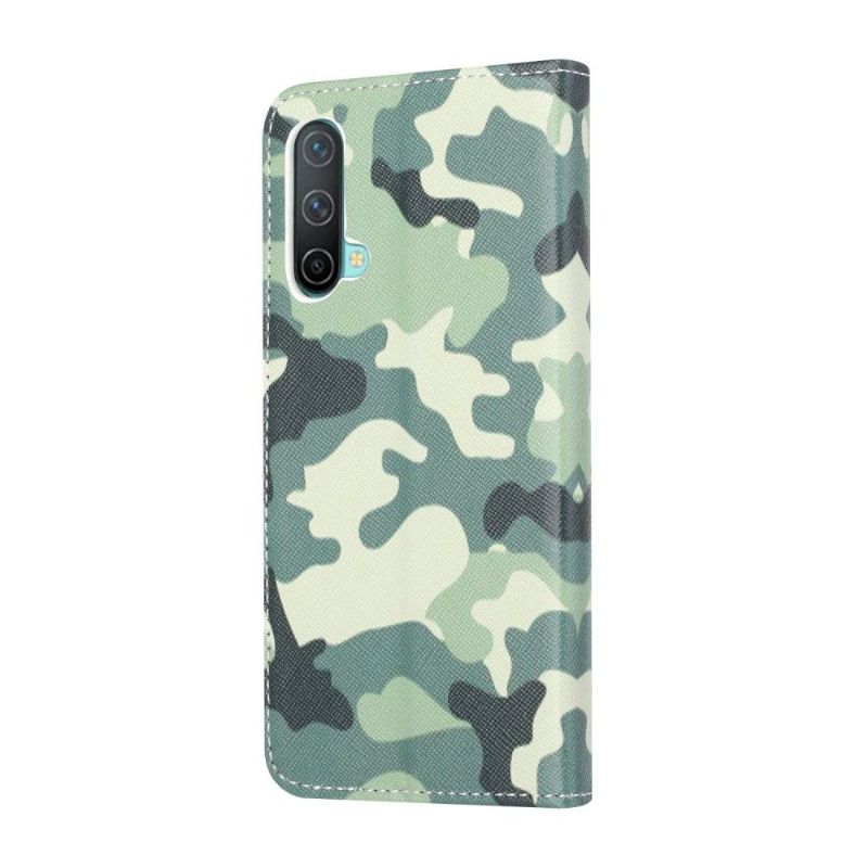 Flip Cover OnePlus Nord CE 5G Hemming Militær Camouflage